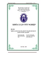 Nghiên cứu khả năng thủy phân bã sắn giầu tinh bột bởi enzyme từ nấm aspergillus 