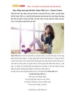 Học tiếng Anh qua bài hát: Same Old Love - Selena Gomez