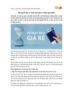 Bí quyết săn vé máy bay giá rẻ hiệu quả nhất