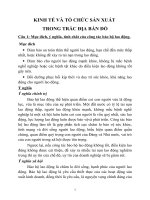 ĐỀ CƯƠNG KINH TẾ VÀ TỔ CHỨC SẢN XUẤT  TRONG TRẮC ĐỊA BẢN ĐỒ