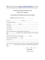 Đơn đề nghị chuyển nơi hưởng trợ cấp thất nghiệp