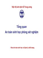 Tổng quan an toàn sinh học phòng xét nghiệm