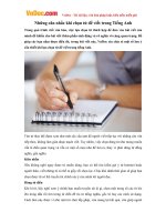 Những cân nhắc khi chọn từ để viết trong Tiếng Anh