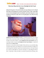 Video học tiếng Anh cho trẻ em: Rudolph the Red Nosed Reindeer