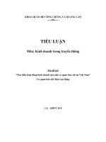 Tìm hiểu hoạt động kinh doanh của một cơ quan báo chí tại việt nam
