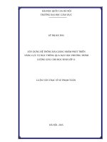Xây dựng hệ thống bài giảng nhằm phát triển năng lực tự học thông qua dạy học phương trình lượng giác cho học sinh lớp 11 
