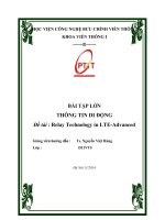 Bài tập lớn thông tin di động relay technology in lte advanced