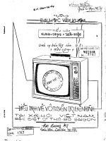 điều tra về vô tuyền truyền hình tại xã hội việt nam đặc biệt ở thủ đô sài gòn 