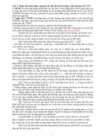 Đề cương ôn tập Cơ sở quản lý tài nguyên môi trường