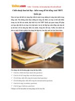 Chiến thuật làm bài Đọc - hiểu trong đề thi tiếng Anh THPT Quốc gia