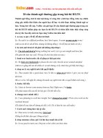 20 câu thành ngữ thường gặp trong bài thi IELTS