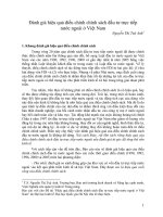 Đánh giá hiệu quả điều chỉnh chính sách đầu tư trực tiếp nước ngoài ở Việt Nam