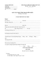 Giấy xác nhận tình trạng hôn nhân