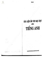 Tài liệu ôn thi đại học môn tiếng anh