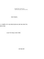 Nghiên cứu giải pháp đánh giá rủi ro cho ứng dụng web 