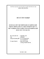 ĐÁNH GIÁ MỨC ĐỘ NHIỄM KHUẨN KHÔNG KHÍ TRONG PHÒNG MỔ CỦA MỘT SỐ BỆNH VIỆN VÀ  THỬ NGHIỆM CÔNG NGHỆ LÀM SẠCH KHÔNG KHÍ BẰNG XÚC TÁC QUANG