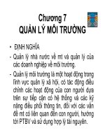 Quan ly moi truong va PTBV