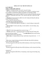 SÓNG cơ và sự TRUYỀN SÓNG cơ