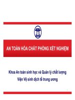An toàn hóa chất phòng xét nghiệm
