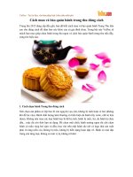 Cách mua và bảo quản bánh trung thu đúng cách