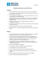 British Council General Tips for IELTS