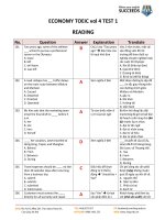ECONOMY TOEIC vol 4 TEST 1 READING