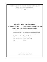 NGHIÊN CỨU THIẾT KẾ CỔNG THÔNG TIN ĐIỆN TỬ SỞ KHOA HỌC VÀ CÔNG NGHỆ  ĐIỆN BIÊN