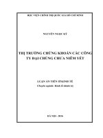 Thị trường chứng khoán các công ty đại chúng chưa niêm yết hà nội