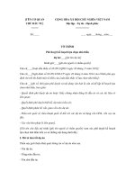 Tờ trình phê duyệt kế hoạch đấu thầu