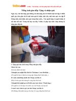 Tiếng Anh giao tiếp: Tặng và nhận quà