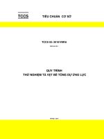 QUY TRÌNH THỬ NGHIỆM TÀ VẸT BÊ TÔNG DỰ ỨNG LỰC