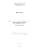 Xây dựng, tuyển chọn và sử dụng bài tập chương nhóm nitơ hóa học 11 nâng cao phát triển năng lực tư duy hóa học cho học sinh 