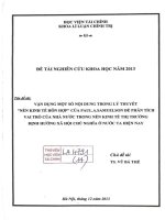 vận dụng một số nội dung trong lý thuyết nền kinh tế hổn hợp của paula samuelson để phân tích vai trò của nhà nước trong nền kinh tế thị trường định hướng xã hội chủ nghĩa ở nước ta hiện nay 