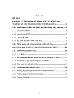 Đánh giá tác động môi trường không khí cho dự án đầu tư xây dựng mở rộng nhà máy sản xuất gạch Tuynel sử dụng nhiên liệu dầu thải tái chế và dầu FOR từ quá trình nhiệt phân lốp cao su thải thuộc xã Thanh Khương, huyện Thuận Thành, tỉnh Bắc Ninh