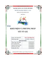 Lý thuyết tài chính tiền tệ   khái niệm và phương pháp yết tỷ giá