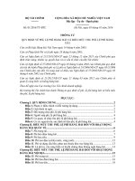 Thông tư 01/2016/TT-BTC quy định về thu lệ phí hàng hải và biểu mức thu lệ phí hàng hải