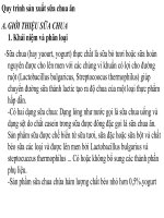 Slide Quy trình sản xuất sữa chua ăn