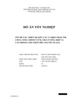 Thuyết minh đồ án tốt nghiệp Kỹ Sư Xây Dựng năm 2016 phần kiến trúc và kết cấu