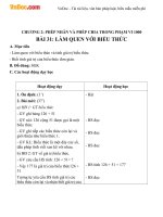 Giáo án Toán 3 chương 2 bài 31: Làm quen với biểu thức