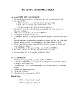 bài giải và đề cương ôn tập máy điện 1