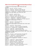 Bí quyết nhớ toàn bộ động từ bất quy tắc