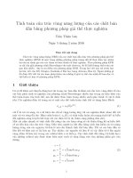 Tính toán cấu trúc vùng năng lượng bằng phương pháp giả thế thực nghiệm