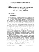 Phương pháp tổ chức trò chơi nhằm nâng cao chất lượng tiết dạy môn thể dục