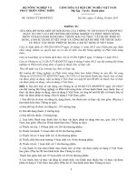 Thông tư 34/2015/TT-BNNPTNT sửa đổi Danh mục thuốc bảo vệ thực vật ở Việt Nam