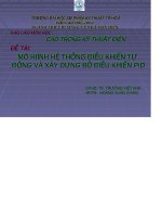 Mô hình hệ thống điều khiển tự động và xây dựng bộ điều khiển PIC