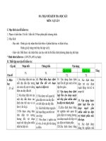 Ma trận đề kiểm tra HKI vật lý 9
