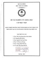 hoàn thiện phương pháp thẩm định giả bất động sản thế chấp tại các ngân hàng thương mại hiện nay 