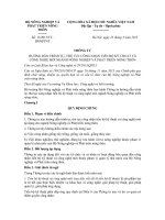 Thông tư quy định về điều kiện công nhận tiến bộ kỹ thuật số 13/2015/TT-BNNPTNT