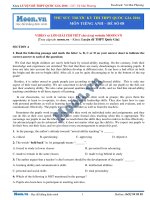 Đề thi thử THPT QG môn tiếng Anh 2016 - Đề số 8