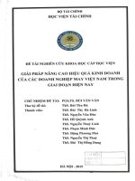 giải pháp nâng cao hiệu quả kinh doanh của các doanh nghiệp may việt nam trong giai đoạn hiện nay 